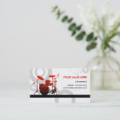 Schlagzeugerringe Visitenkarte (Stehend Vorderseite)