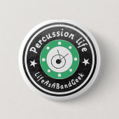 Schlagzeugleben Button (Vorderseite)