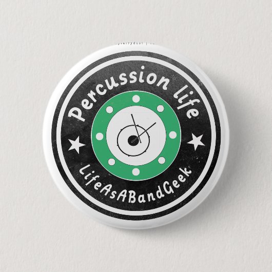 Schlagzeugleben Button (Vorderseite)