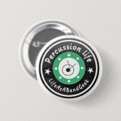 Schlagzeugleben Button (Vorne & Hinten)