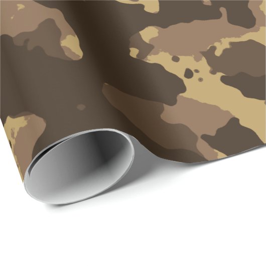 Schlamm-Camouflage Geschenkpapier (Rolleneckpunkt)