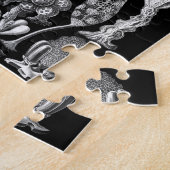 Schlamm-Formen in Schwarzweiss Puzzle (Seite)