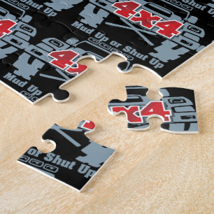Schlamm hohes oder geschlossenes 4x4 weg von der puzzle