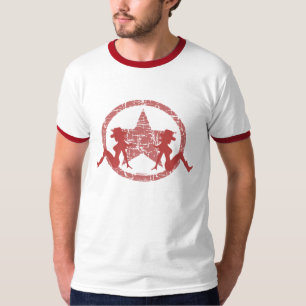 Schlamm-Klappen-Cowgirls rot T-Shirt