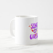 Schlamm-Königin-Nizza Entwurf Kaffeetasse (Vorderseite Links)