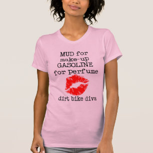 Schlamm-Make-upschmutz-Fahrradmotocross-T - Shirt