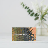 Schlamm, Schiefer, Flamme, weiße Abstrakte Visiten Visitenkarte (Stehend Vorderseite)