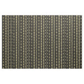 Schlamm-Stoff-Art-Muster 01 - Creme mit Schwarzem Stoff (Yard (91,4 cm))