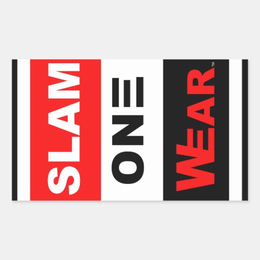 SCHLAMMERKLEIN RECHTECKIGER AUFKLEBER (Vorderseite)