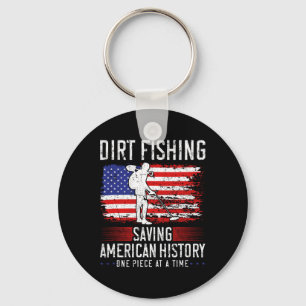 Schlammfischen Amerikanische Geschichte Usa Metall Schlüsselanhänger