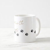 Schlammige Pfoten Kaffeetasse (VorderseiteRechts)