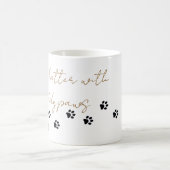 Schlammige Pfoten Kaffeetasse (Mittel)