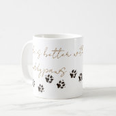 Schlammige Pfoten Kaffeetasse (Vorderseite Links)