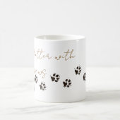 Schlammige Pfoten Kaffeetasse (Mittel)