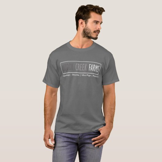 Schlammiger Nebenfluss bewirtschaftet Logo-Shirt T-Shirt (Vorne ganz)