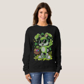 Schlammiger Osterhase Sweatshirt (Vorne ganz)