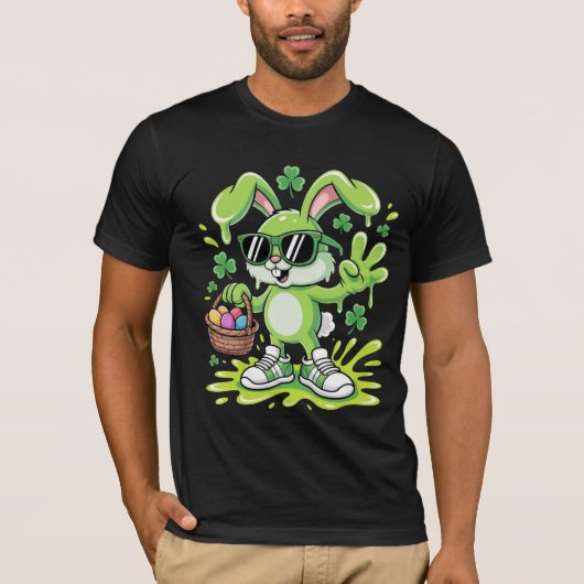 Schlammiger Osterhase T-Shirt (Vorderseite)