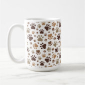Schlammiger Pfotenabdruck-Kaffeebecher Kaffeetasse (Links)