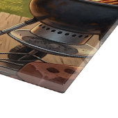 Schlammiges Grillen Highland-Rind Schneidebrett (Ecke)