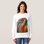 Schlammrutschen Regenbogen Dash einzigartigen T -  Sweatshirt (Vorne ganz)