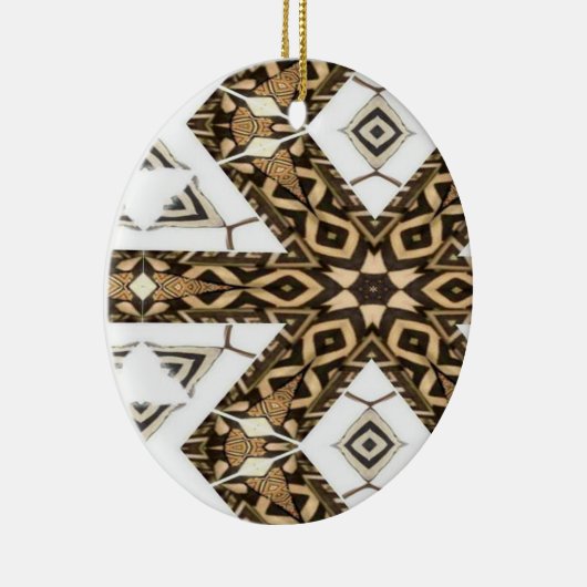 Schlammstoffmuster Keramik Ornament (Rechts)