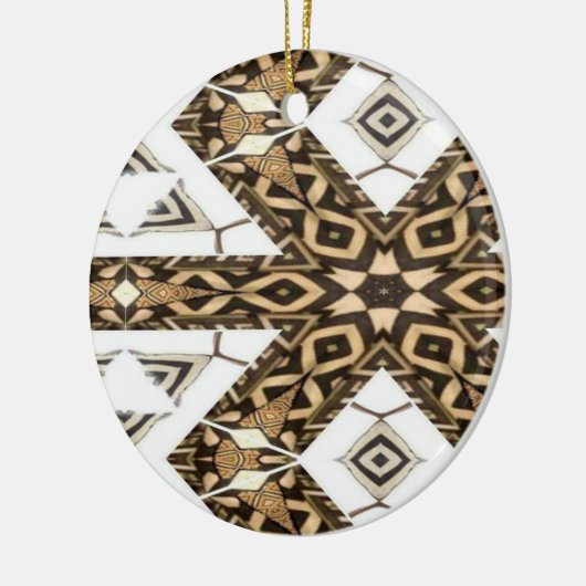 Schlammstoffmuster Keramik Ornament (Links)