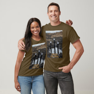 Schlammtauchen Frauen braunes T-Shirt