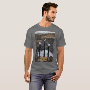 Schlammtauchen Männer graues T-Shirt
