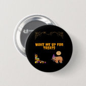 Schlampe bereit für Halloween-Leckereien! Classic  Button (Vorne & Hinten)