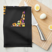 Schlampe bereit für Halloween-Leckereien! Classic  Geschirrtuch (Viertel Falte)