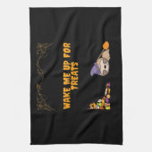 Schlampe bereit für Halloween-Leckereien! Classic  Geschirrtuch (Vertikal)