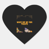 Schlampe bereit für Halloween-Leckereien! Classic Herz-Aufkleber (Vorderseite)