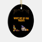 Schlampe bereit für Halloween-Leckereien! Classic Keramik Ornament (Rechts)