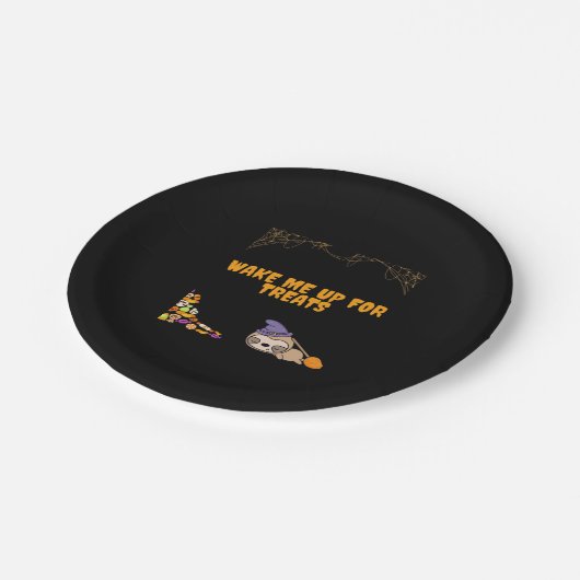 Schlampe bereit für Halloween-Leckereien! Classic Pappteller (Schrägansicht)