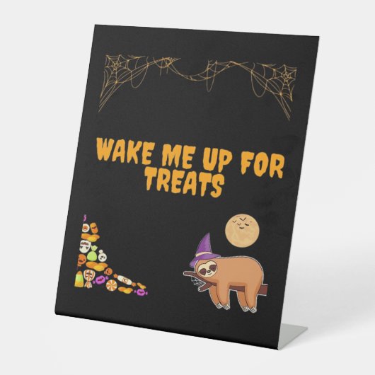 Schlampe bereit für Halloween-Leckereien! Classic Sockelschild (Vorderseite)