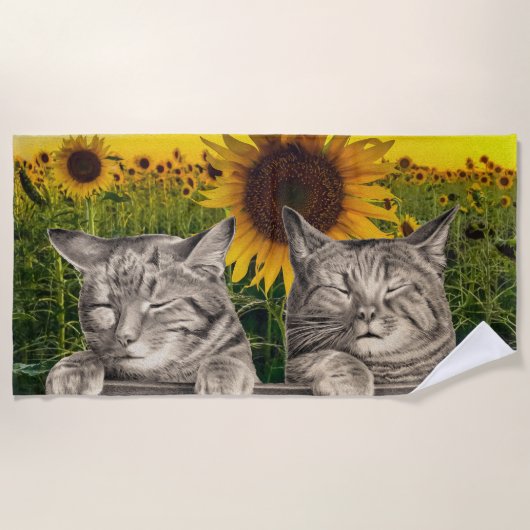 Schlampe Cats Strandtuch (Vorderseite)