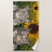 Schlampe Cats Strandtuch (Vorderseite)
