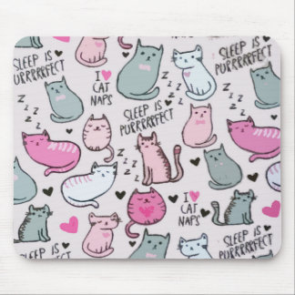 Schlampe Katze Kätzchen Gesicht Maske Haustiere Ti Mousepad