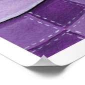 Schlampe Kopfkatze Tragen einer Nachtkap-Art Print Poster (Ecke)