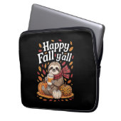 Schlampe mit Kürbisgewürz fröhlicher Herbst Laptopschutzhülle (Vorderseite Links)