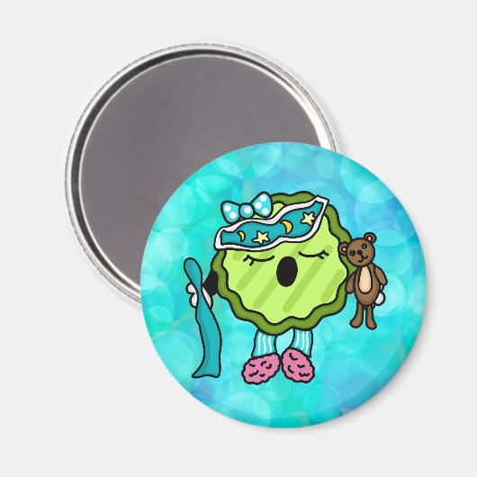 Schlampe | Nachtschwärmer Magnet (Vorderseite/Rückseite)