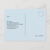 Schlampe, niedlich danke Karte (Rückseite)