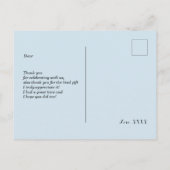 Schlampe, niedlich danke Karte (Rückseite)