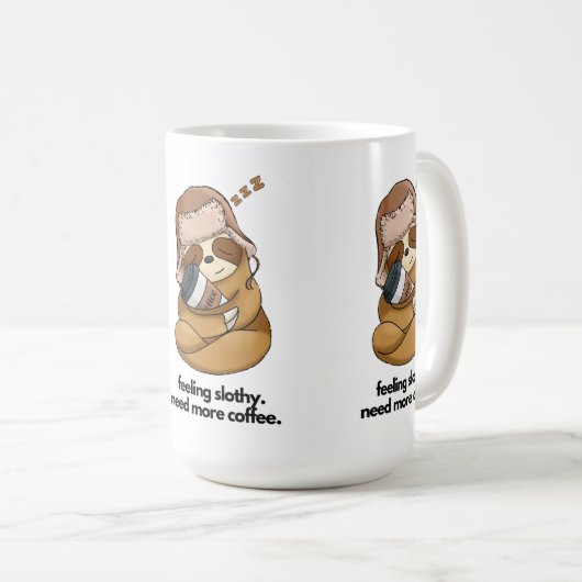 Schlampe-Schläge-Kaffee Kaffeetasse (VorderseiteRechts)