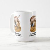 Schlampe-Schläge-Kaffee Kaffeetasse (Vorderseite Links)