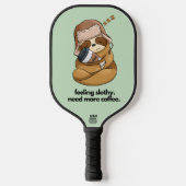 Schlampe-Schläge-Kaffee Pickleball Schläger (Vorderseite)