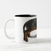 Schlampe Welpe Weckte Tasse für Vater (Links)