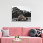 Schlampenbär Rustikales Kabinendekor Leinwanddruck (Insitu (Wohnzimmer))