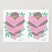 Schlampenhalterung - Valentinstag-Kartenpaare Dankeskarte (Vorderseite)