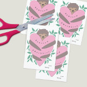 Schlampenhalterung - Valentinstag-Kartenpaare Dankeskarte